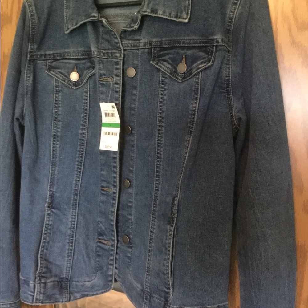 Charter Club jean jacket L